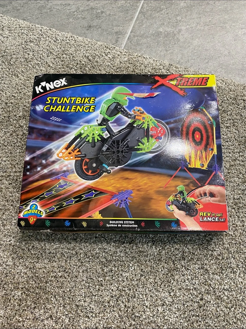 Knex Xtreme Stuntbike Challenge Building Set - Green/Black